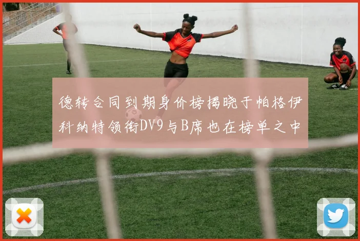 德转合同到期身价榜揭晓于帕格伊科纳特领衔DV9与B席也在榜单之中
